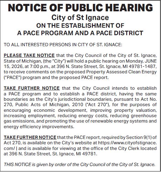 public hearing PACE