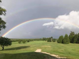 golf course rainbow