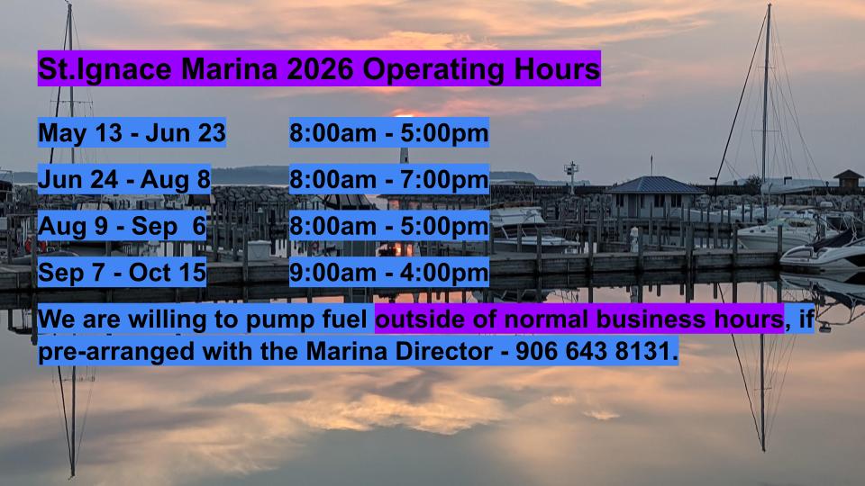 marina operating hours 2026